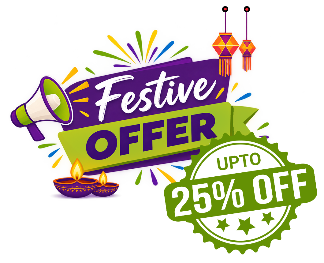 Festive Offer Up To 25% Off
