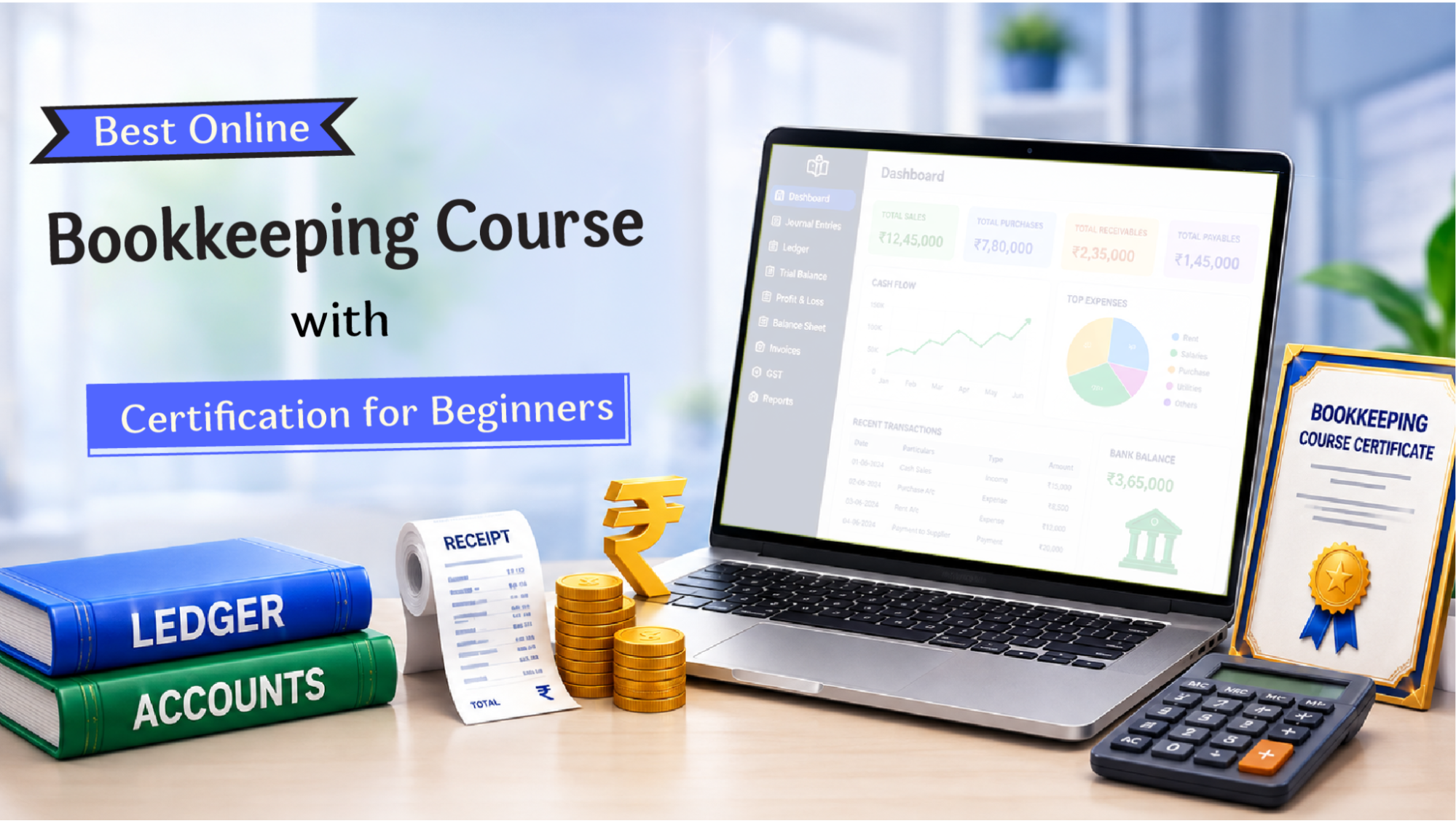 Best Online Bookkeeping Course with Certification for Beginners