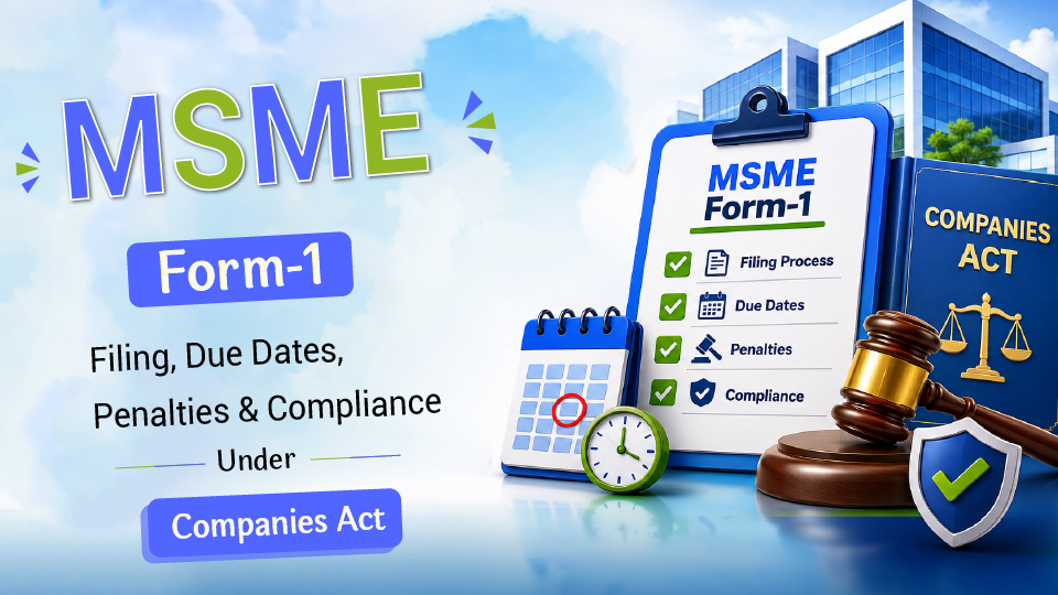 MSME Form-1: Filing, Due Dates, Penalties & Compliance Under Companies Act