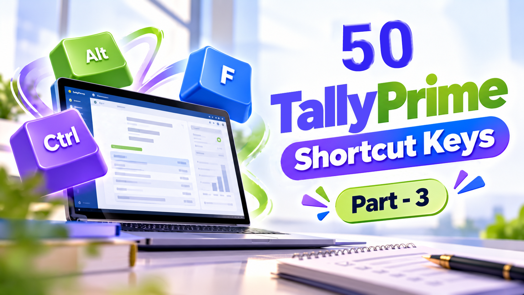50 TallyPrime Shortcut Keys | Part - 3