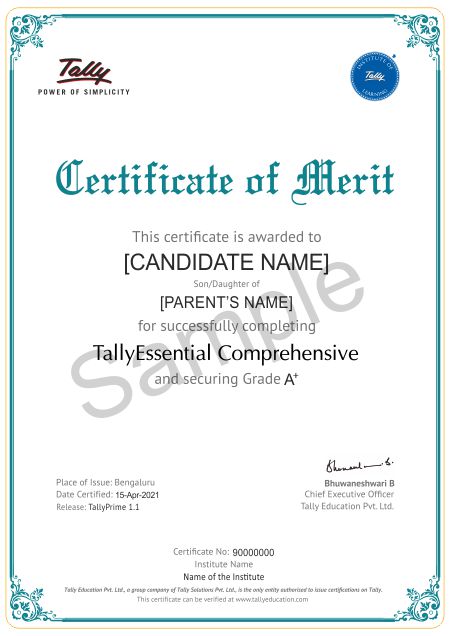 Tally Education Tallyace Tallypro Tally Guru Certification